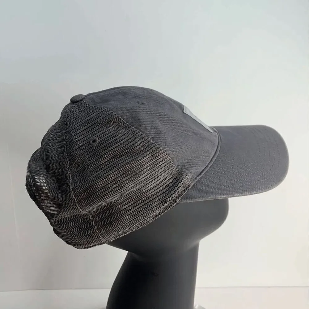 Carhartt Hat‎ Logo Patch Cap Canvas Mesh Snapback Gray Adjustable Trucker